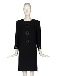 Pierre Cardin Haute Couture Dress With Vinyl Accents