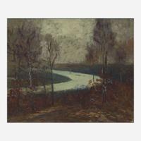 Edward Willis Redfield (American, 1869–1965) Twilight on the Seine