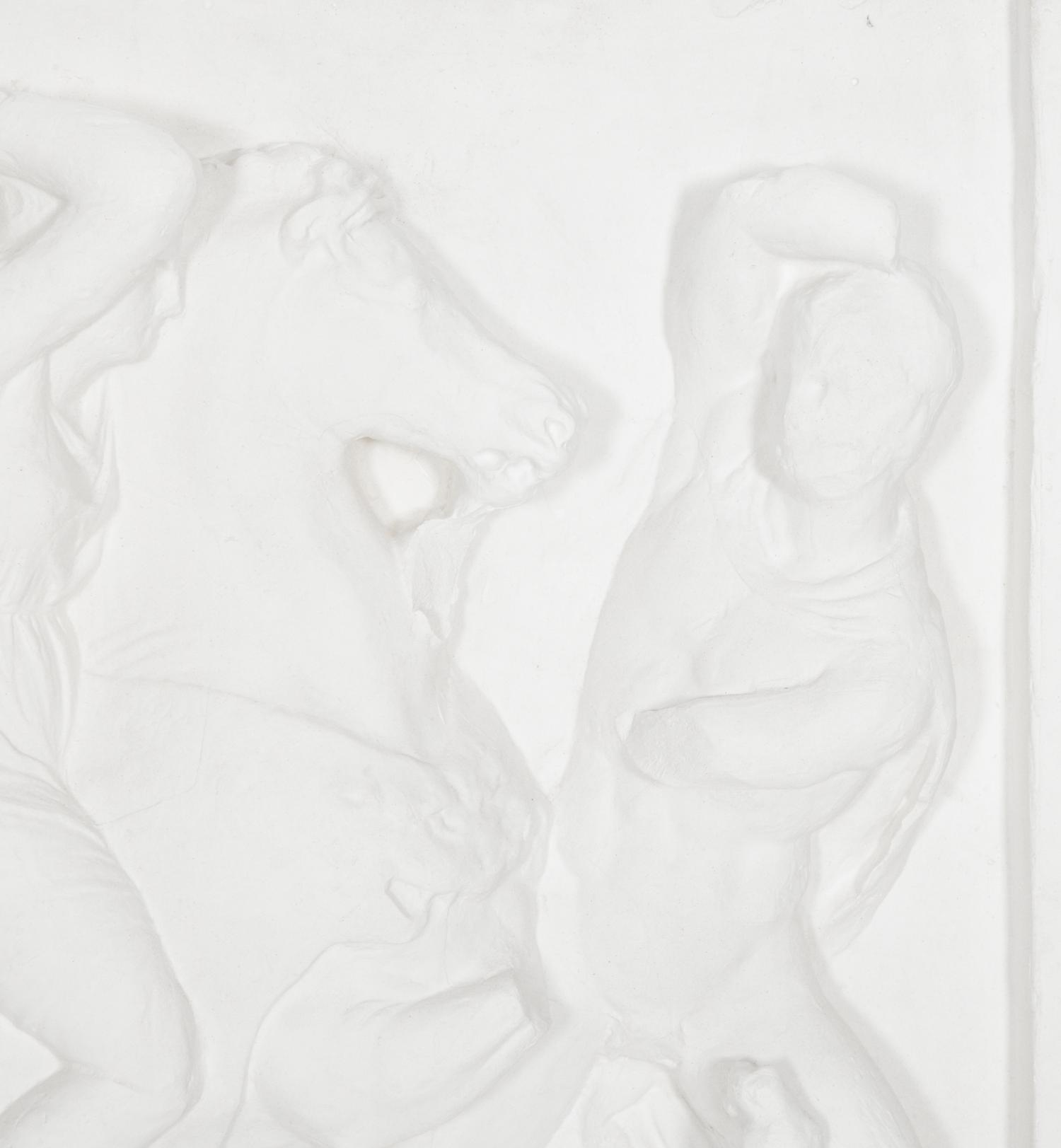 Two Cast Plaster Relief Panels After the Antique