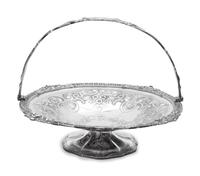 A Victorian Silver-Plate Basket