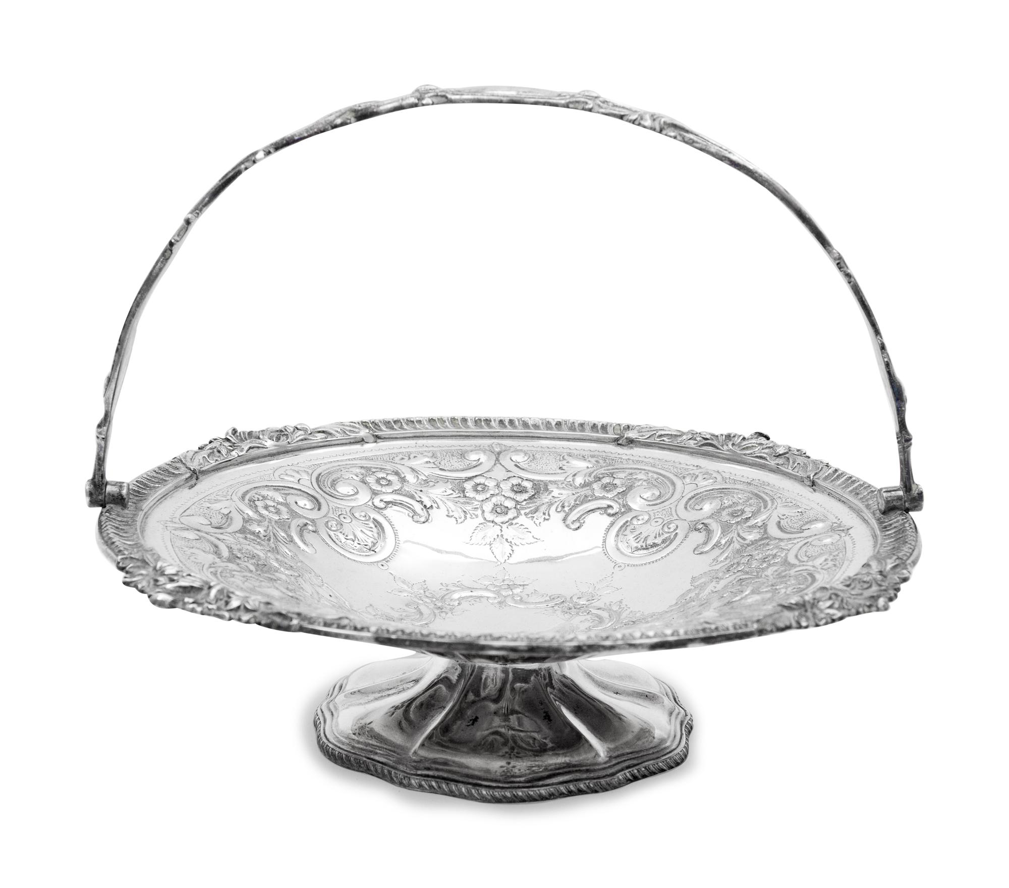 A Victorian Silver-Plate Basket
