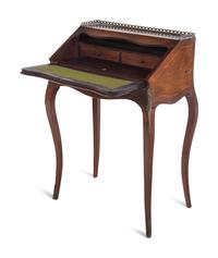 A Louis XV Style Marquetry Bureau en Pente