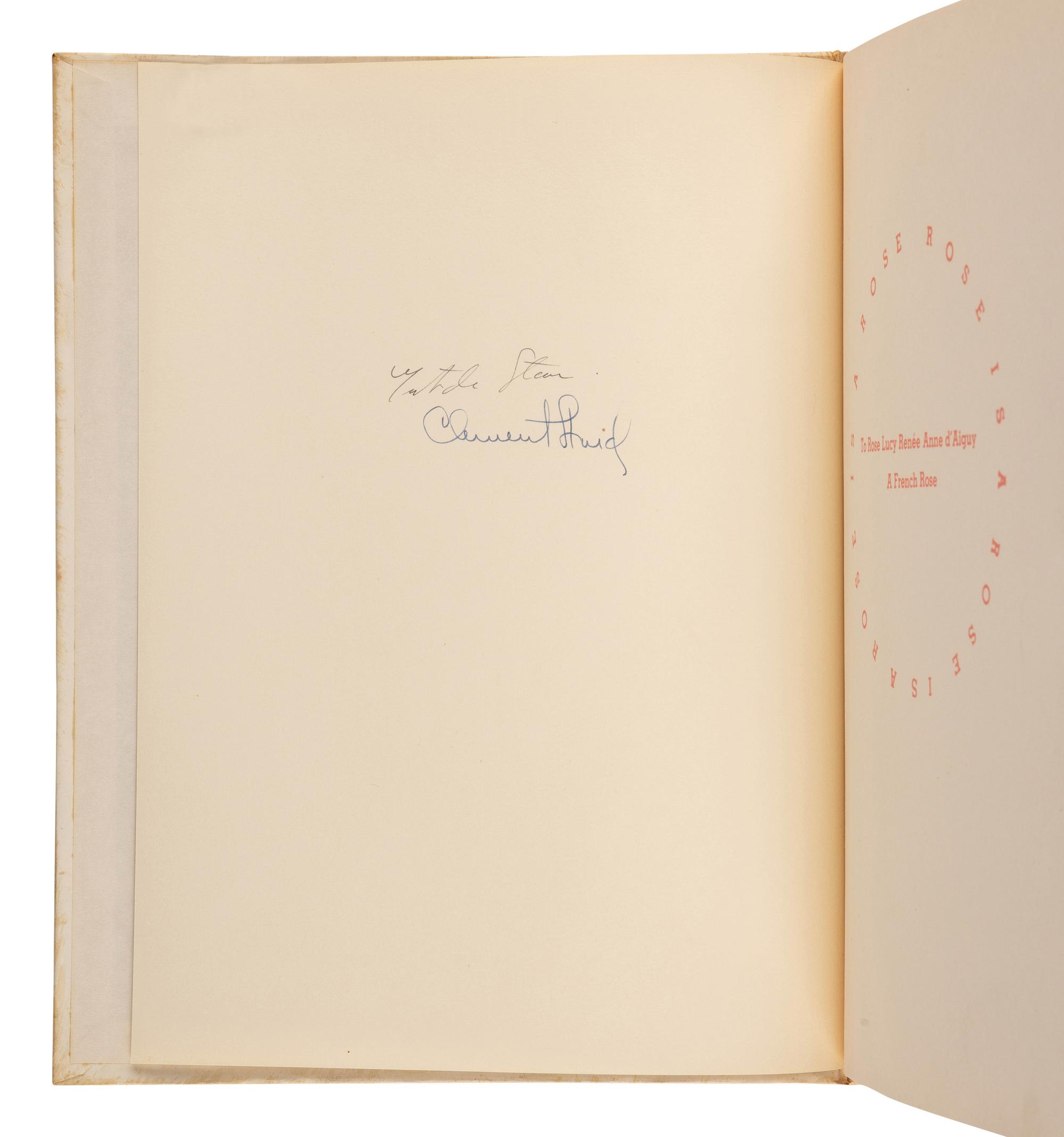 STEIN, Gertrude (1874-1946). The World is Round . New York: William R. Scott, Inc., 1939.