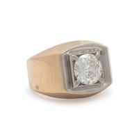 Bicolor Gold and Diamond Ring