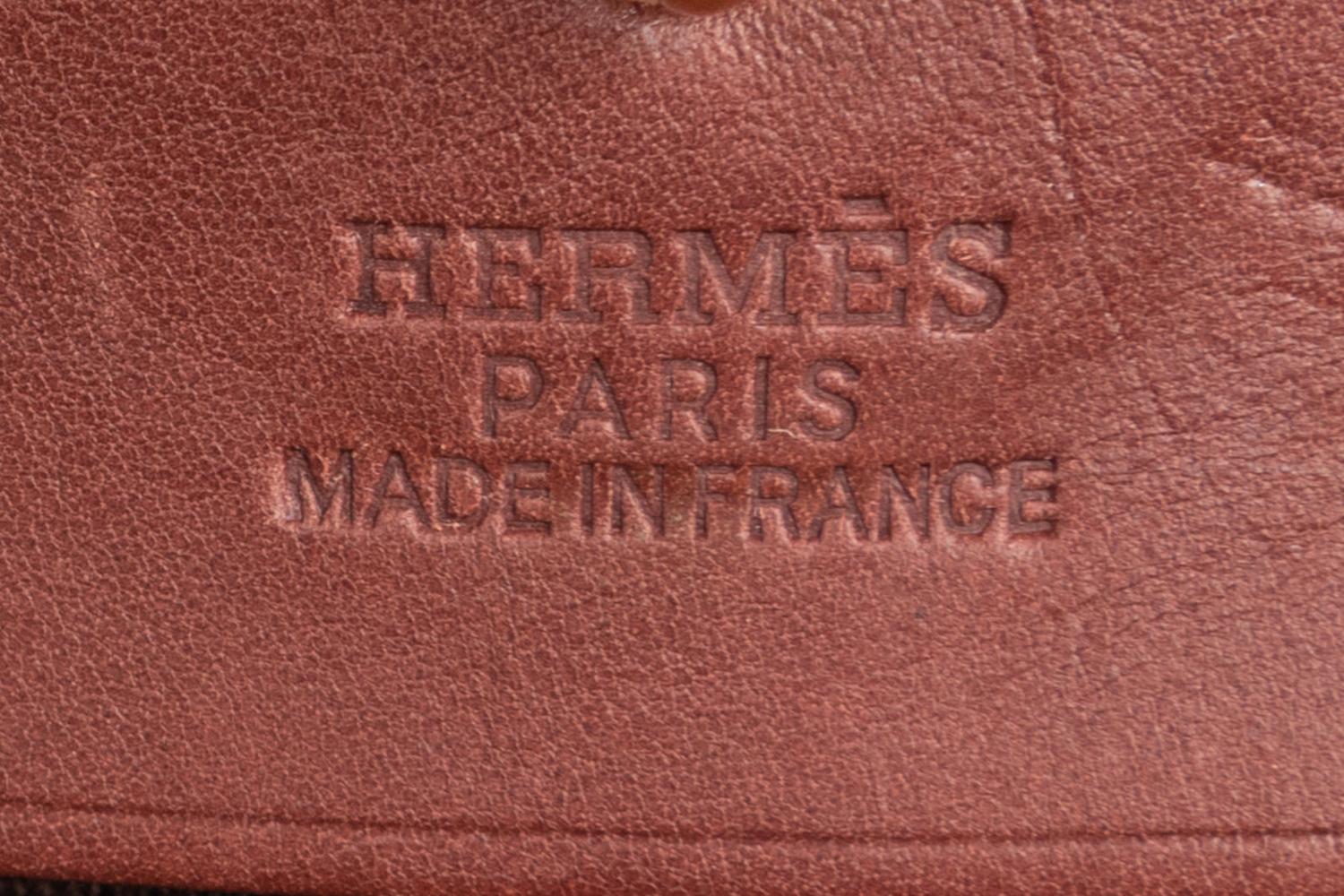 HERMÈS, CANVAS AND LEATHER HERBAG