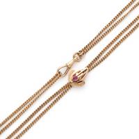 ROSE GOLD SLIDE PENDANT NECKLACE