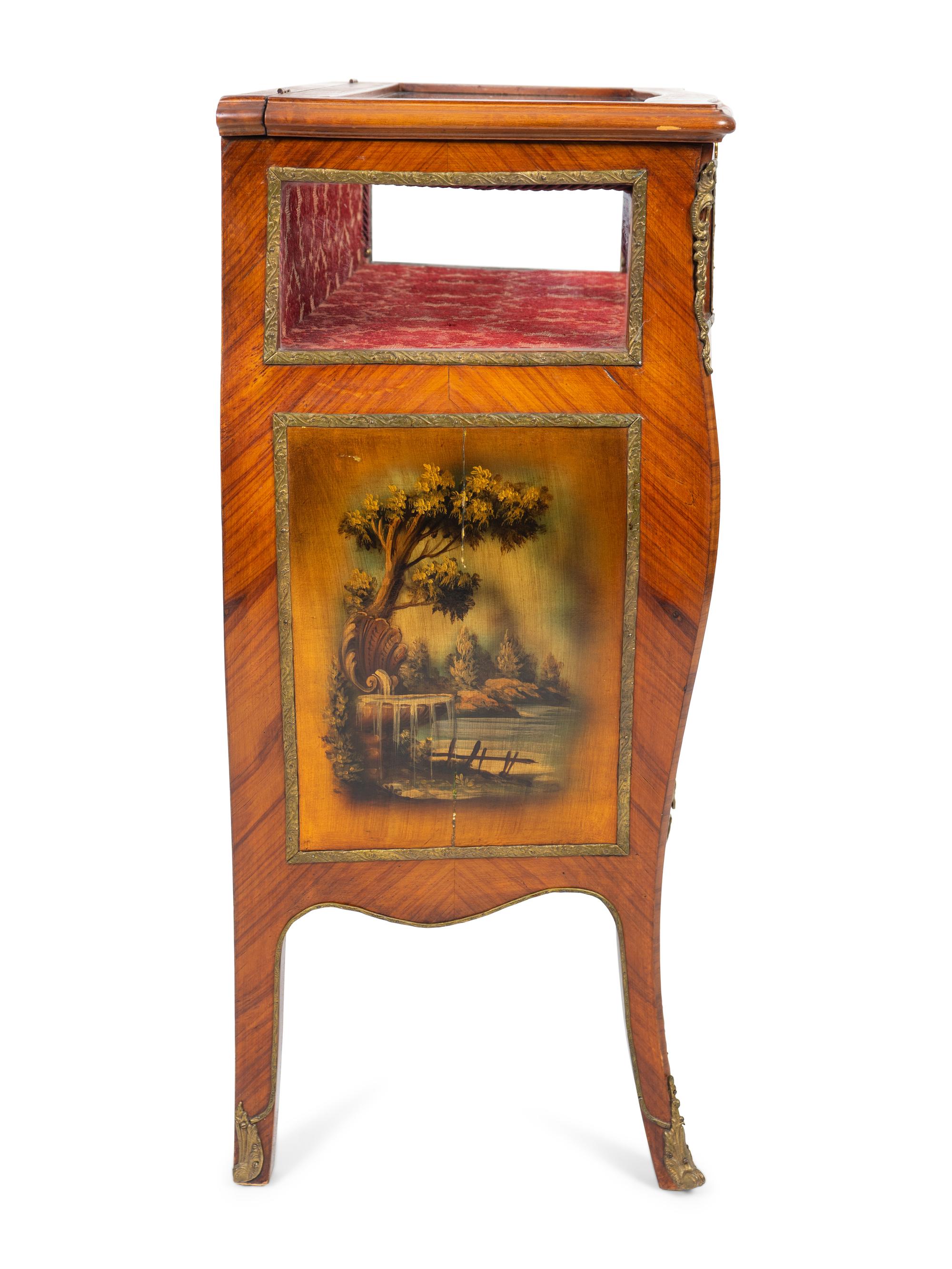 A Louis XV Style Vernis Martin Low Display Cabinet — 20TH CENTURY