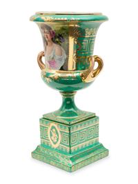 A Vienna Style Porcelain Urn