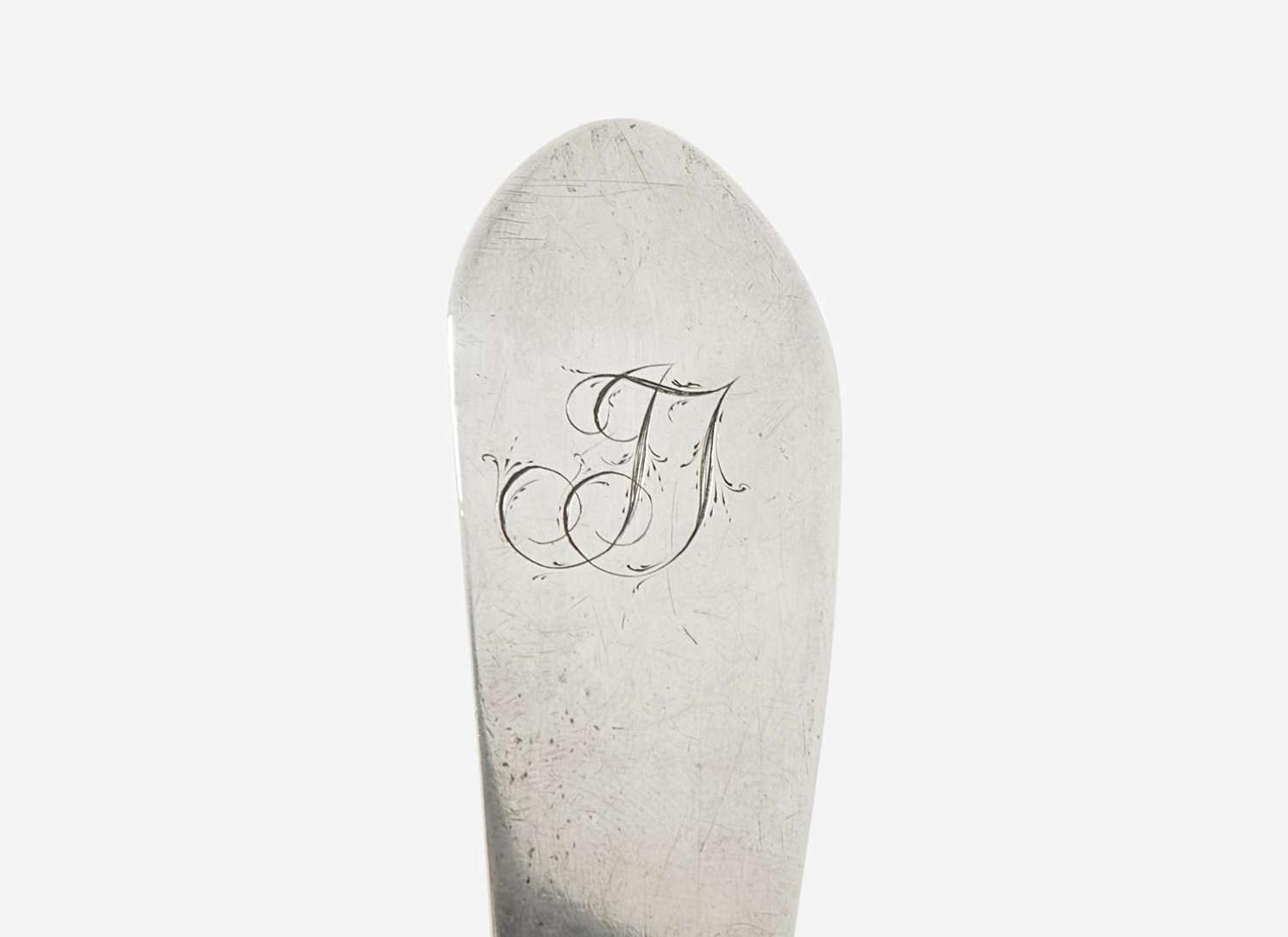 A silver punch ladle, Houghton Perkins (1735-1778), Boston, MA, circa 1760