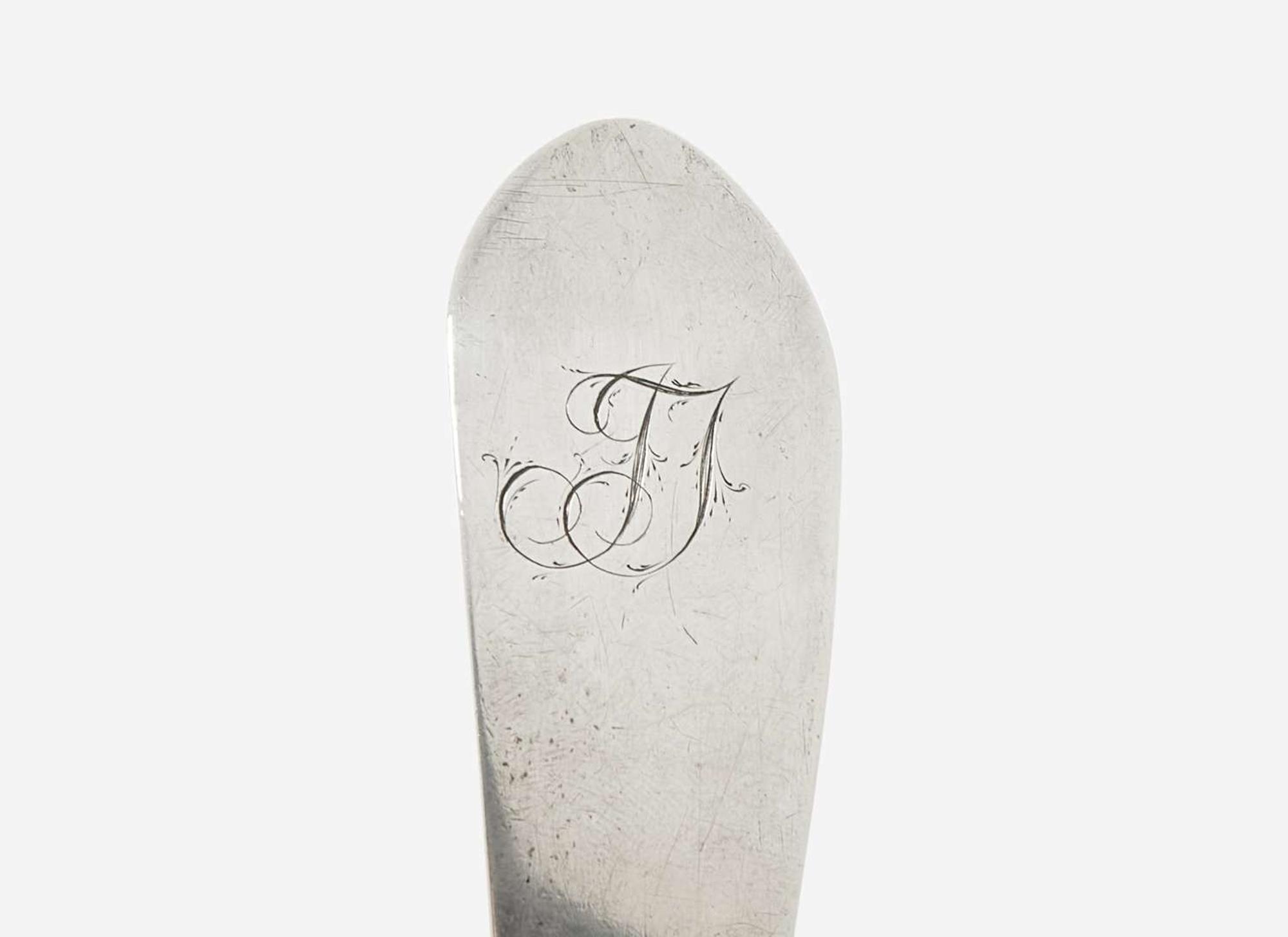 A silver punch ladle, Houghton Perkins (1735-1778), Boston, MA, circa 1760