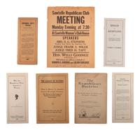 [HARDING, Warren G. (1865-1923)]. A large group of campaign, presidential, and funeral ephemera, including candid campaign photographs, comprising: