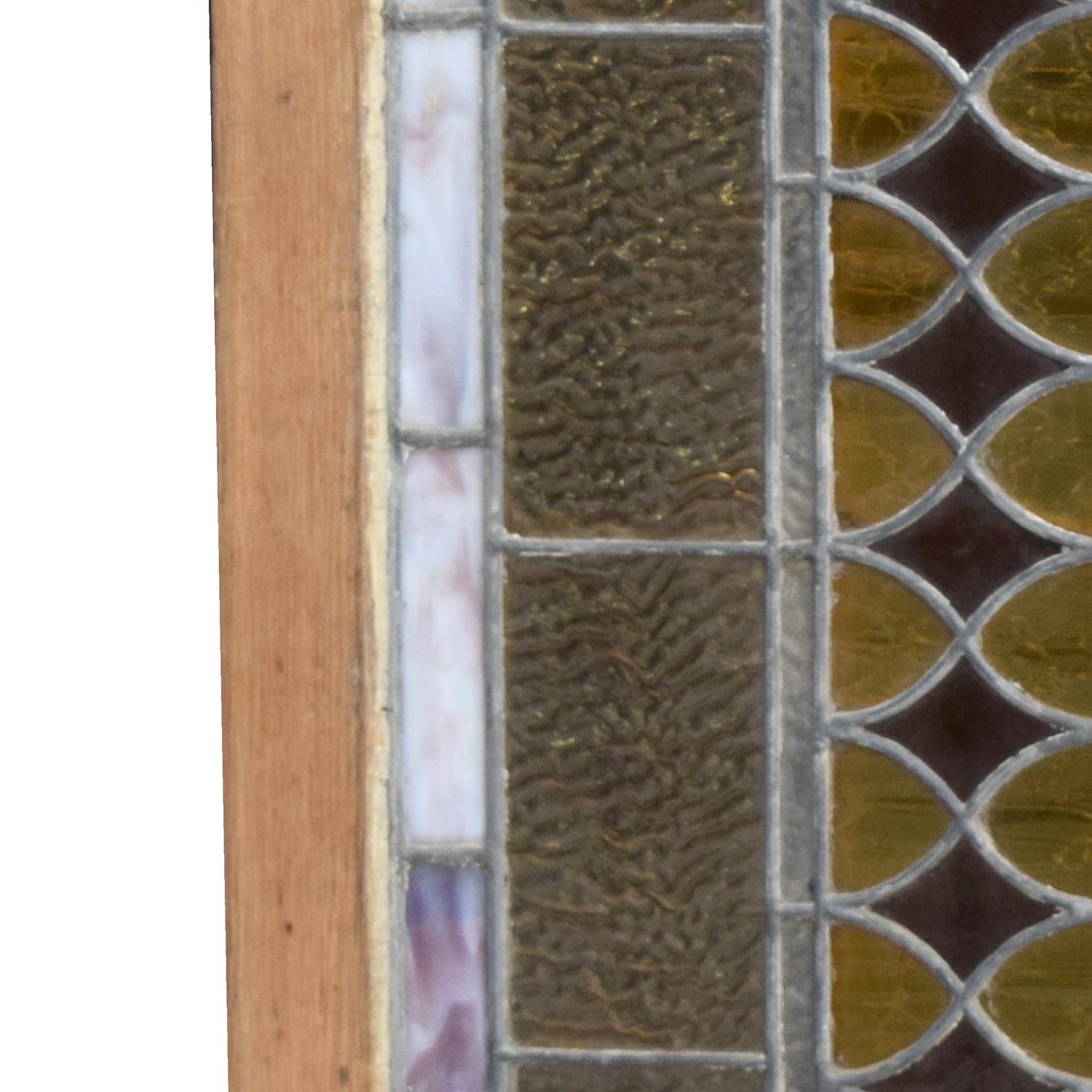 A Stained Glass Window 60" W x 1.75" D x 60" H — United States, Early 20th Century