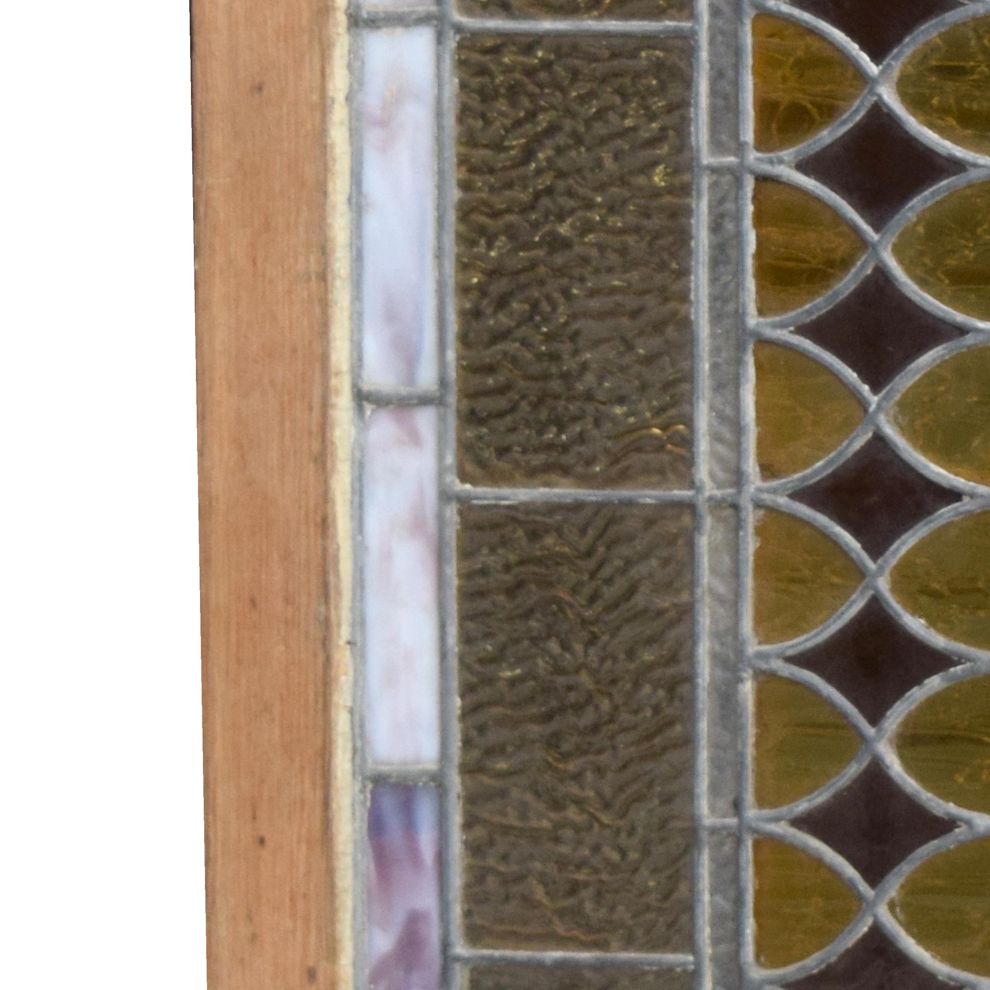 A Stained Glass Window 60" W x 1.75" D x 60" H — United States, Early 20th Century