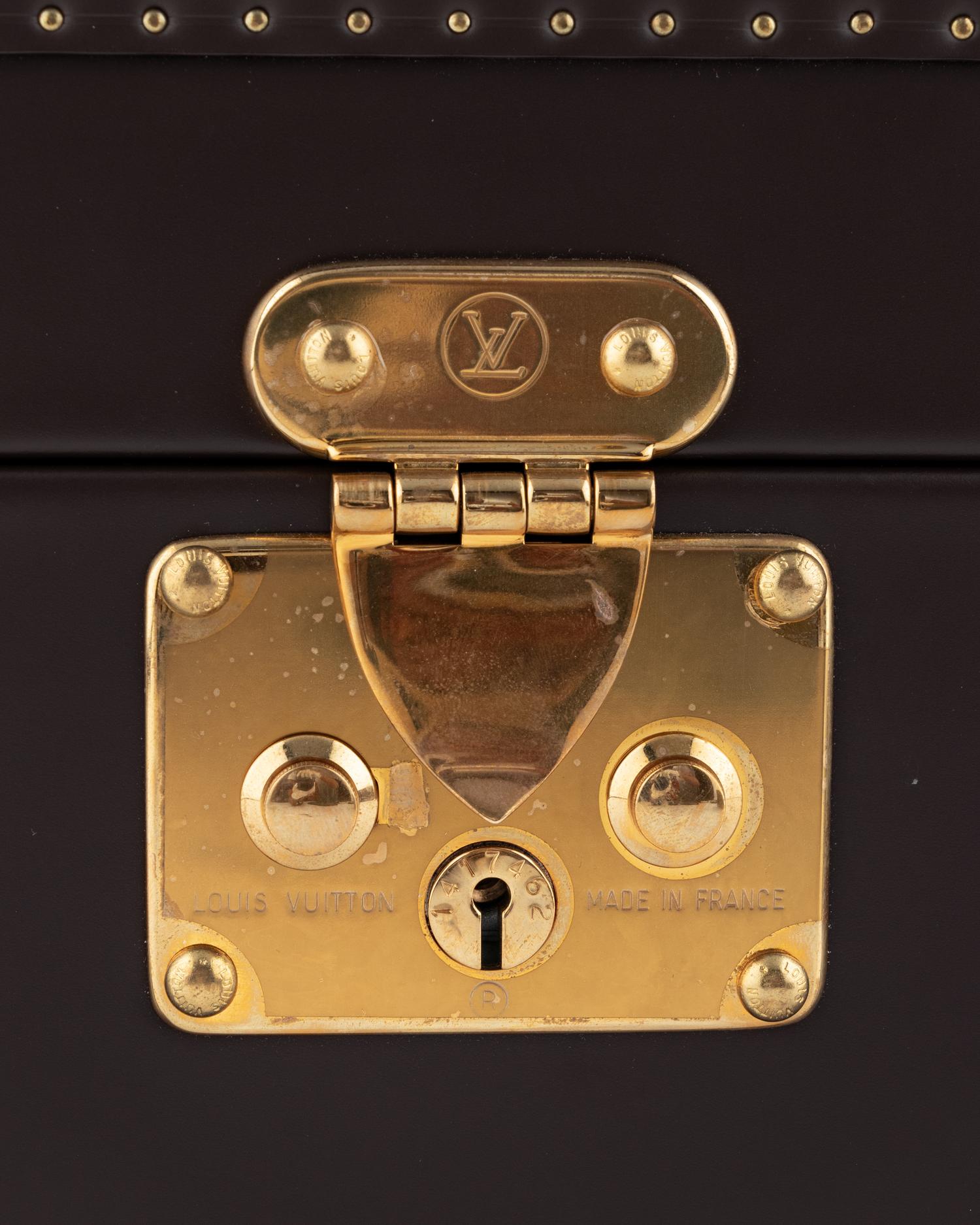 LOUIS VUITTON COFFRET TRÉSOR LEATHER WATCH CASE