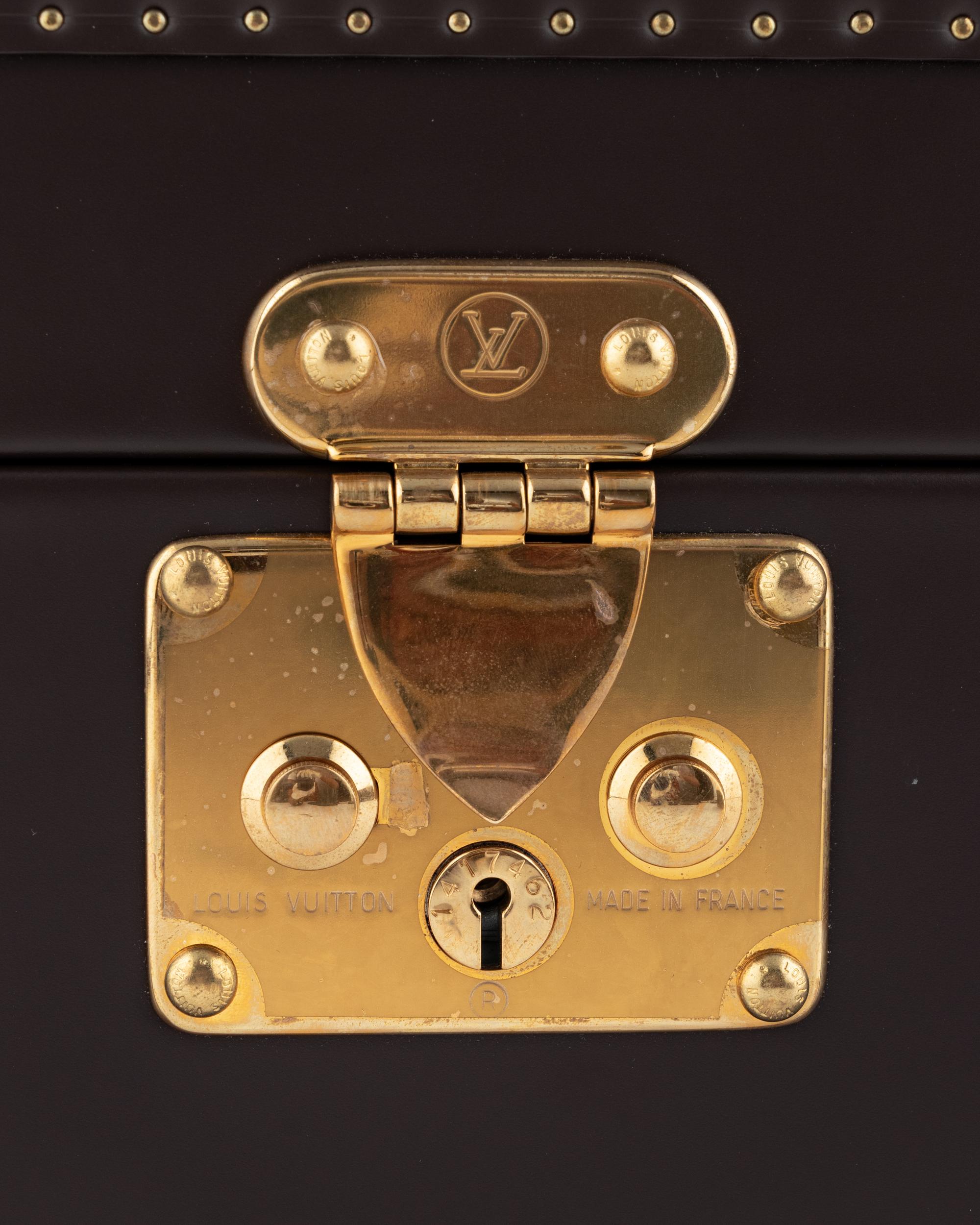 LOUIS VUITTON COFFRET TRÉSOR LEATHER WATCH CASE