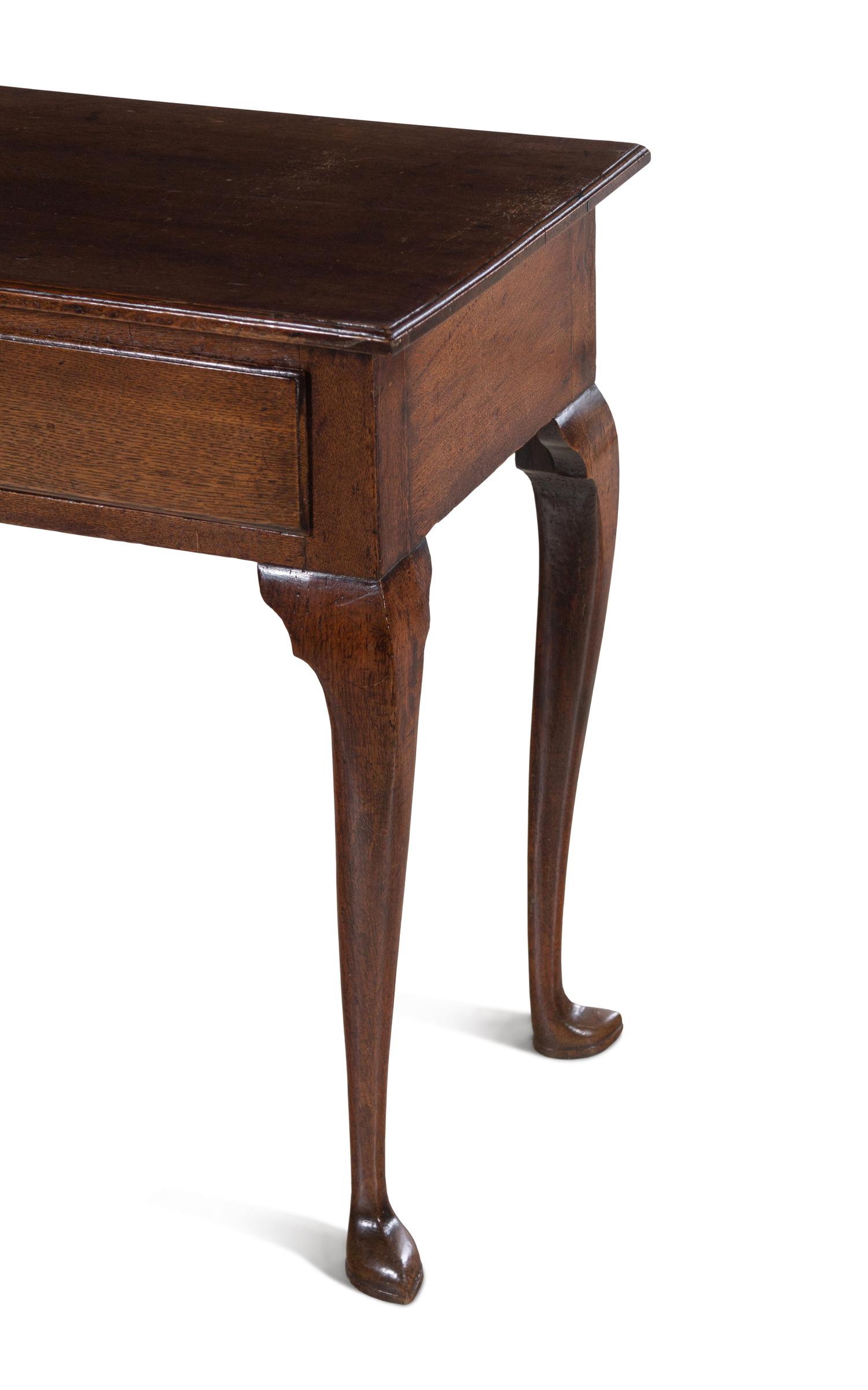 A George I Oak Dressing Table