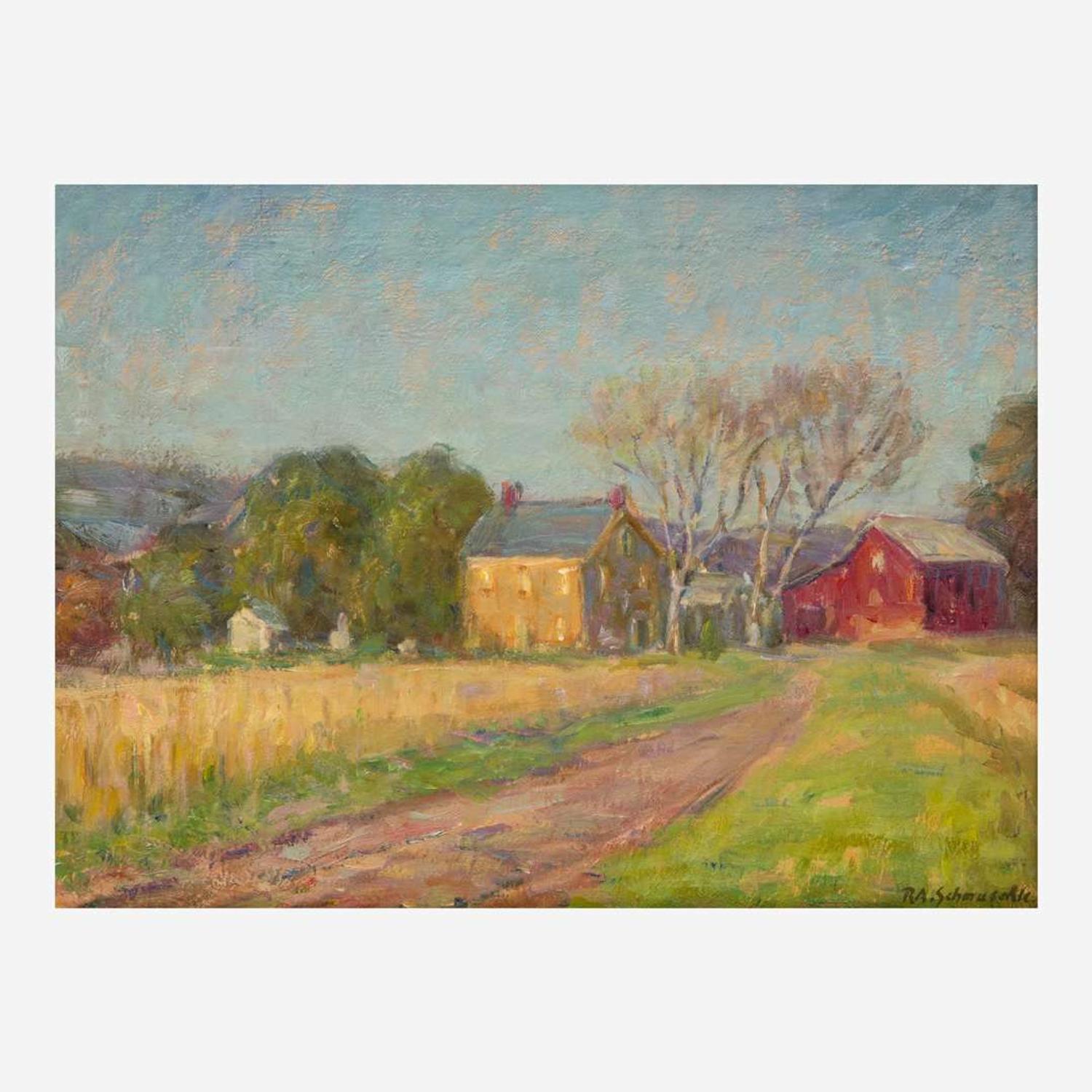 Richard Schmueckle (American, 20th Century) Bucks County Farm