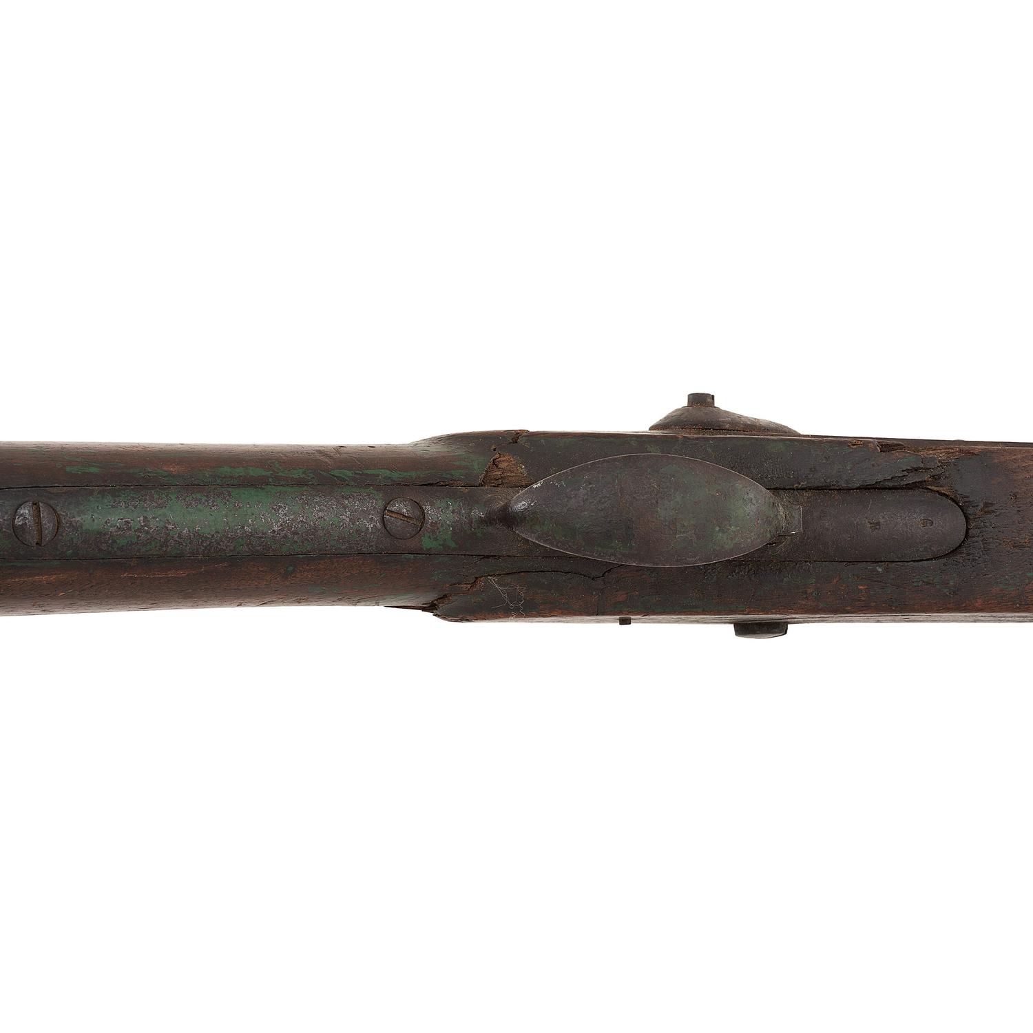Native Used and Period Shortened US Model 1822 (1816 Type II) Musket by Harpers Ferry
