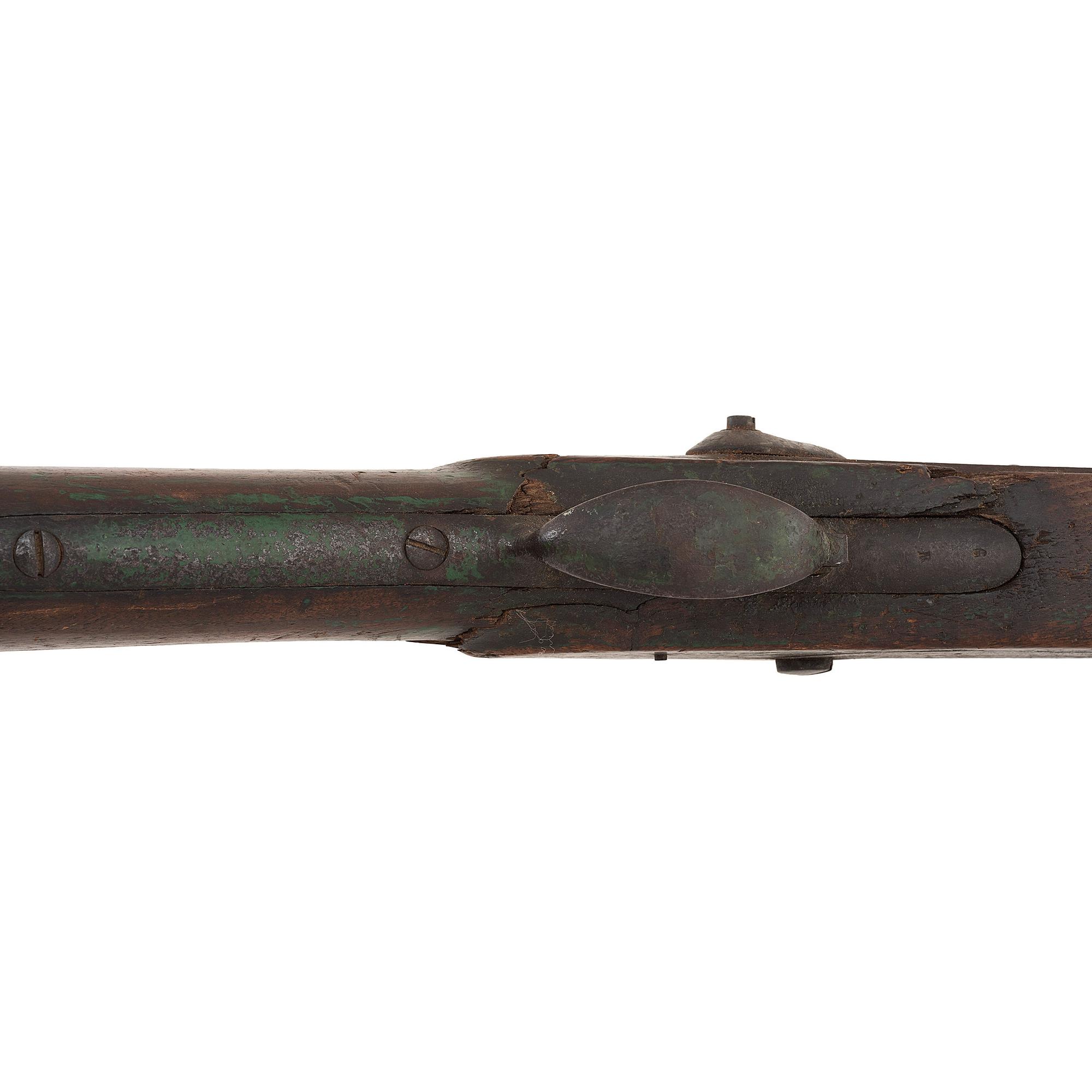 Native Used and Period Shortened US Model 1822 (1816 Type II) Musket by Harpers Ferry