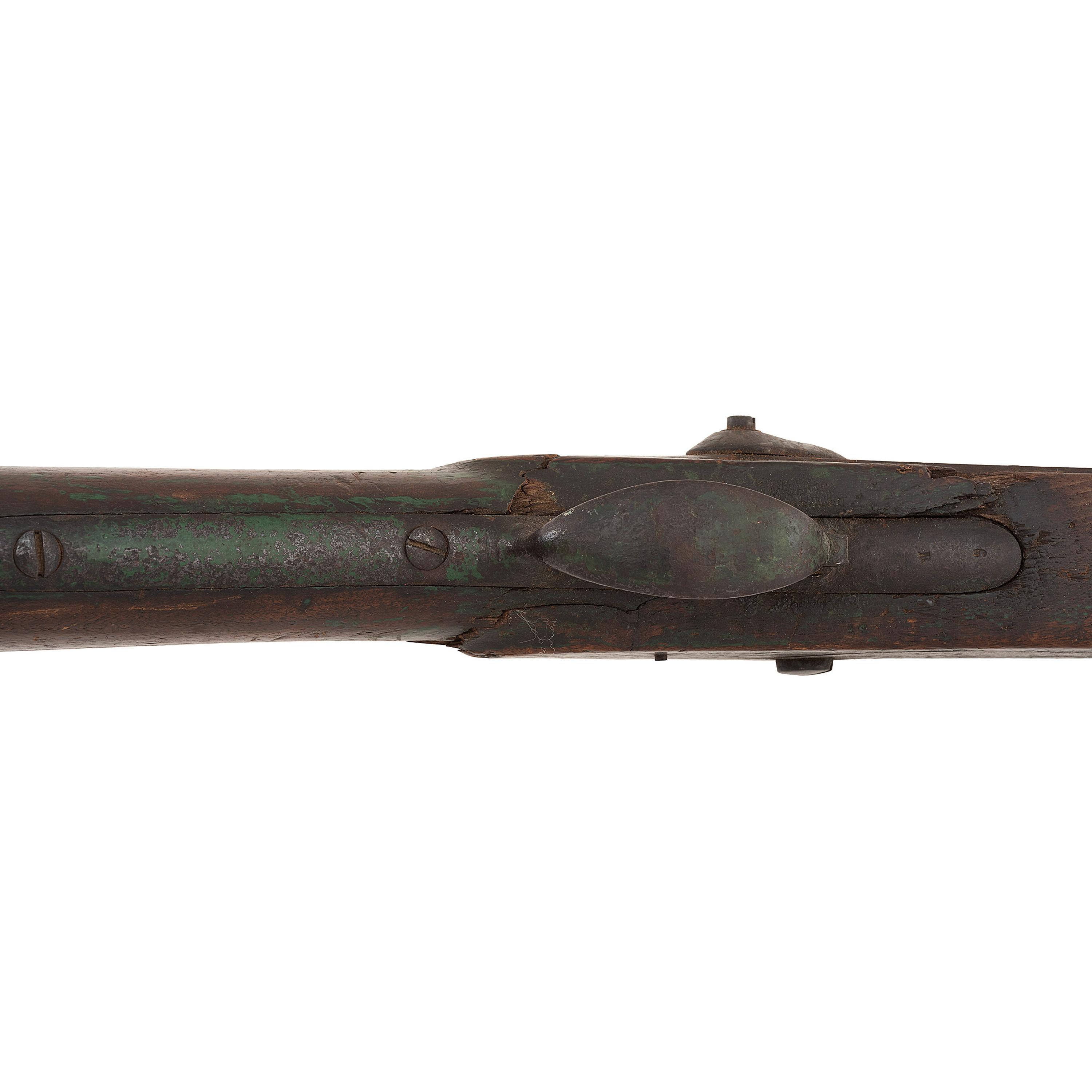 Native Used and Period Shortened US Model 1822 (1816 Type II) Musket by Harpers Ferry