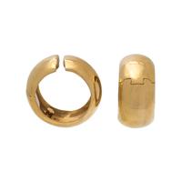 YELLOW GOLD HOOP EARCLIPS
