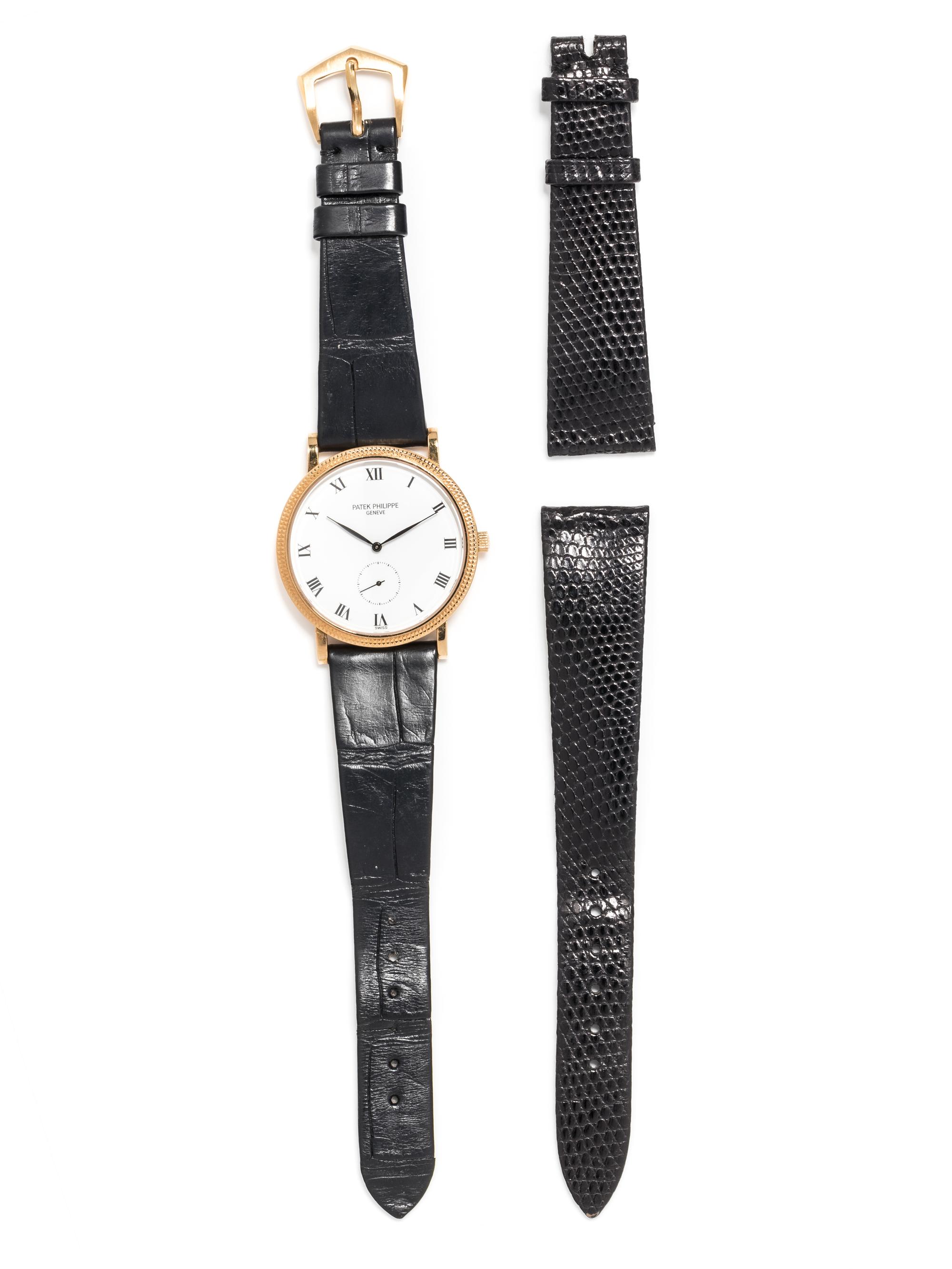 PATEK PHILIPPE, 18K YELLOW GOLD REF. 3919 'CALATRAVA' WRISTWATCH