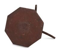 A Late Federal Turned and Stained Cherrywood Octagonal-Top Candlestand