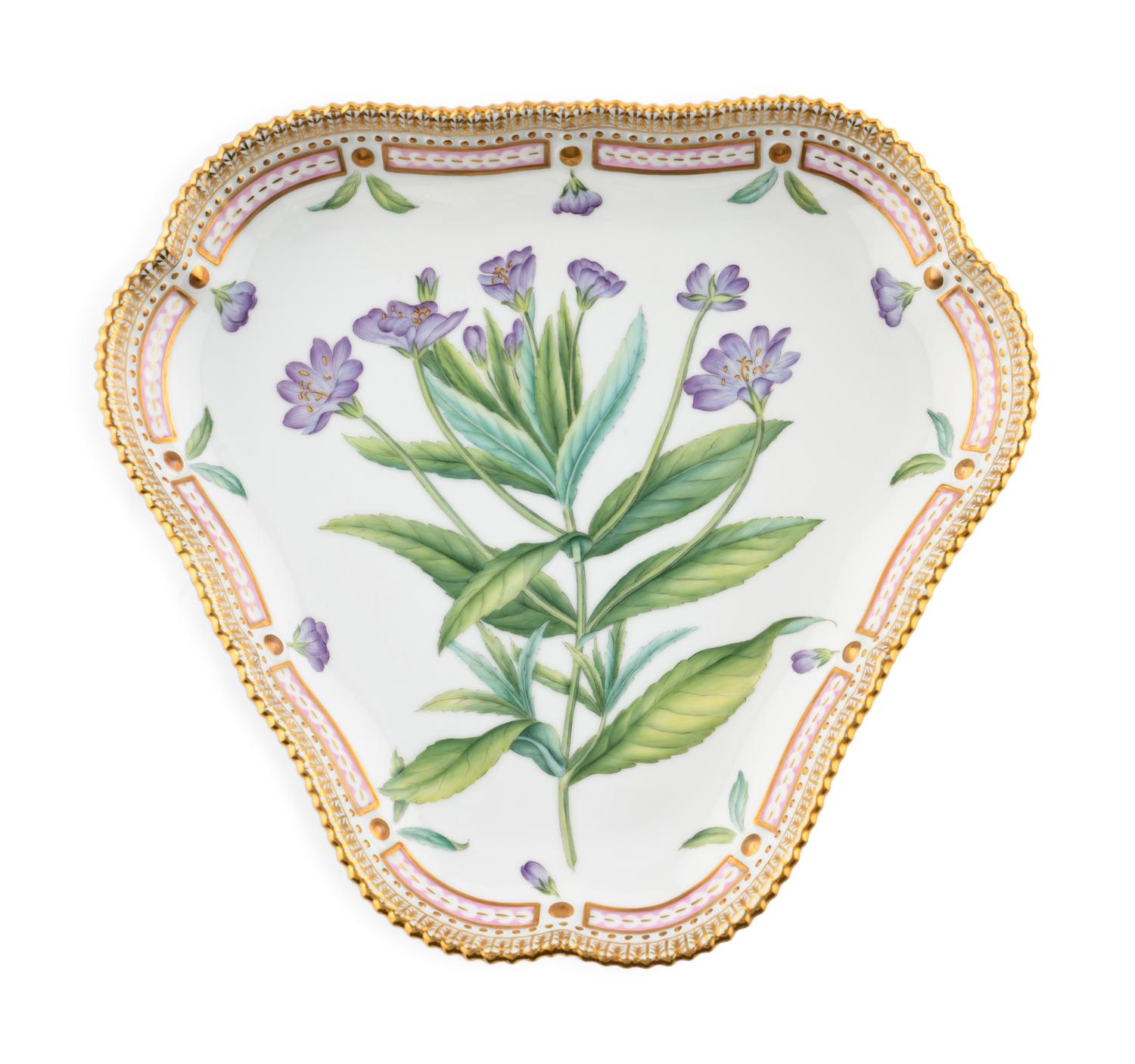 Two Royal Copenhagen Flora Danica Porcelain Table Articles