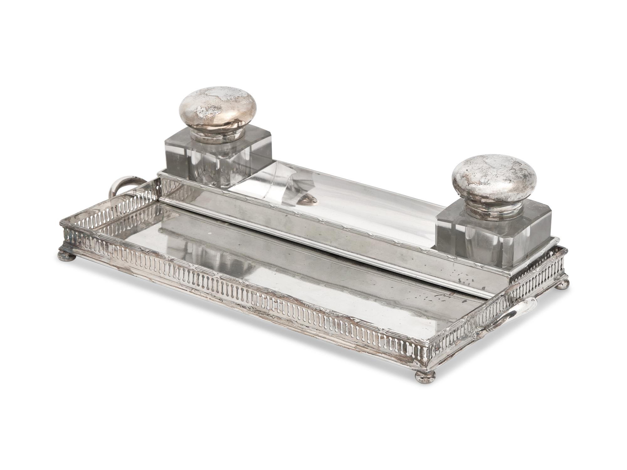 Three Silver-Plate Table Articles