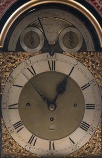 A George III Gilt Bronze Mounted Ebonized Musical Clock
