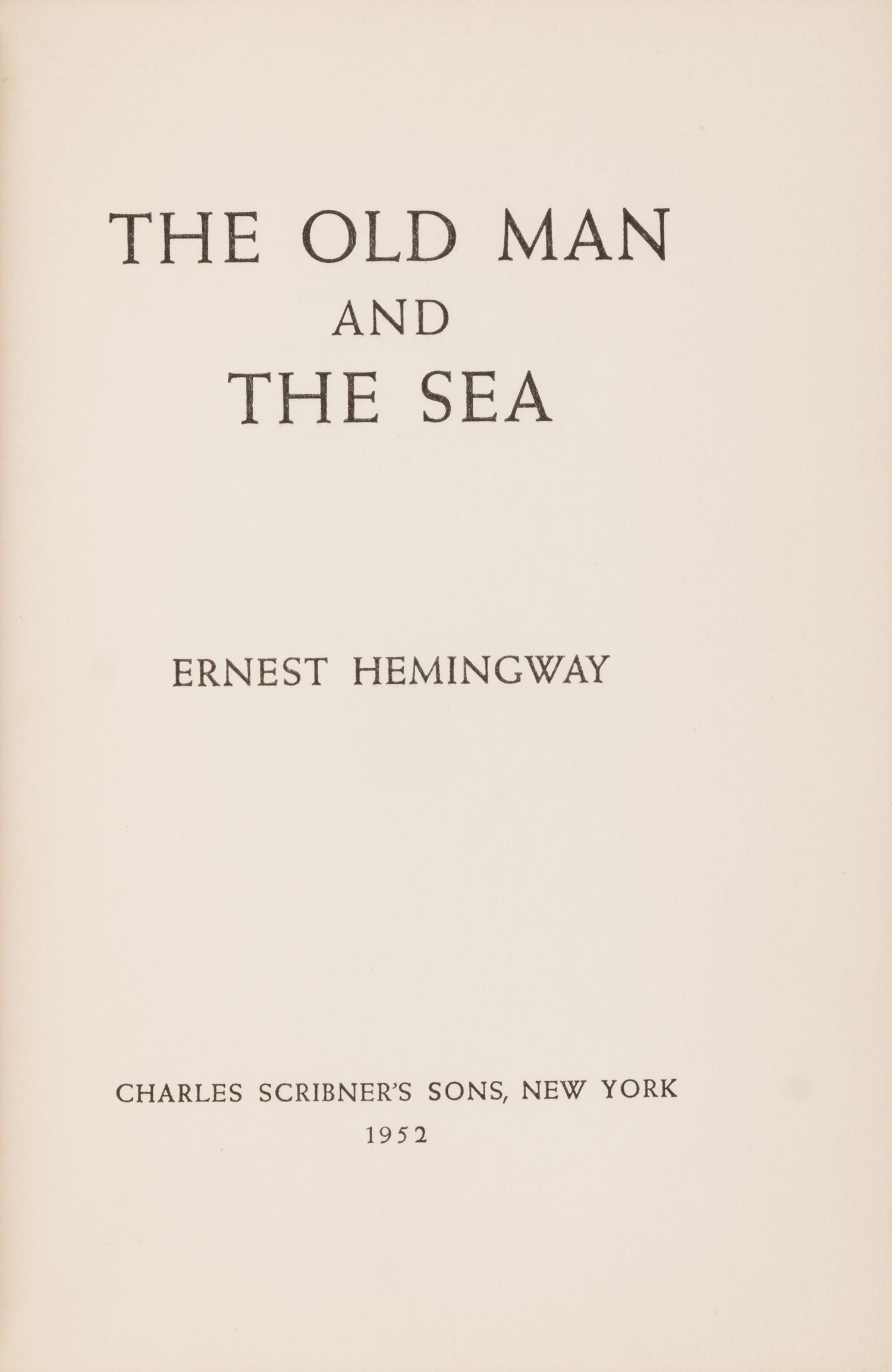 [Literature] Hemingway, Ernest. The Old Man and the Sea