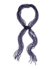 IOLITE BEAD SCARF STYLE NECKLACE