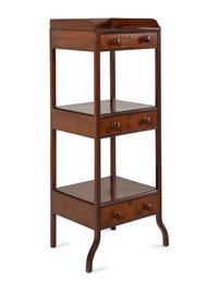 An English Mahogany Etagere