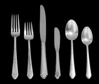 Lunt silver part flatware service
