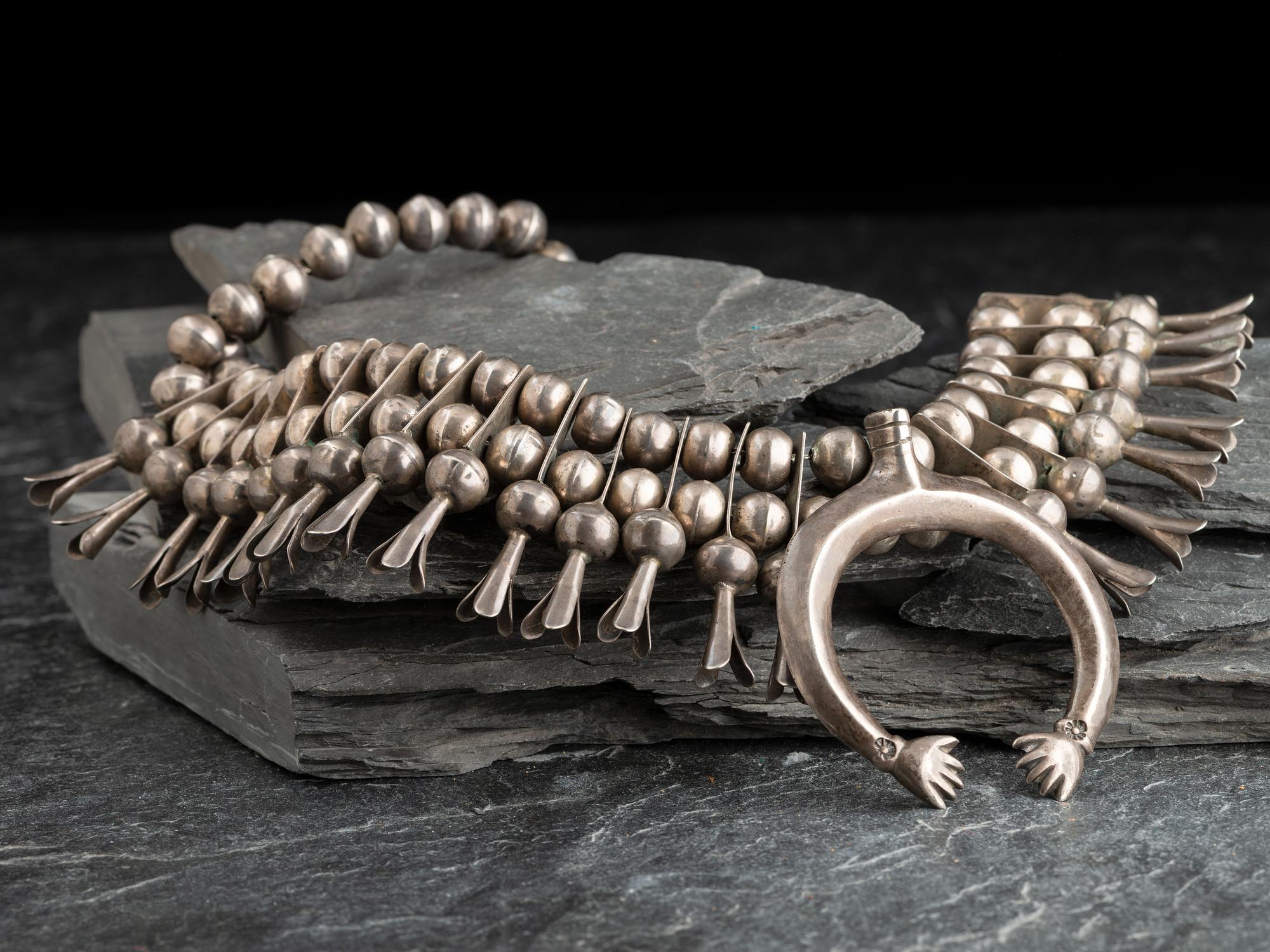 Silver Squash Blossom Necklace