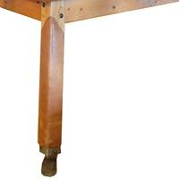 A Leather and Wood Vaulting Table 70" W x 38.5" D x 37" H — Czech Republic, Circa 1930