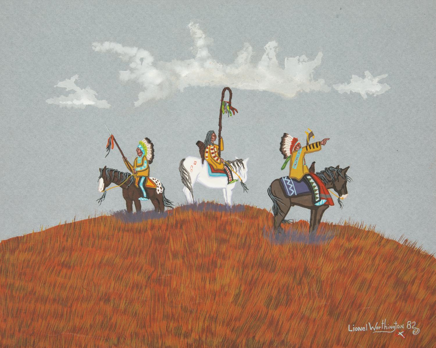 Six Works: To Catch a Pony, Warrior, Selecting Camp Site, Moving On, Winter Traveler and War Leader