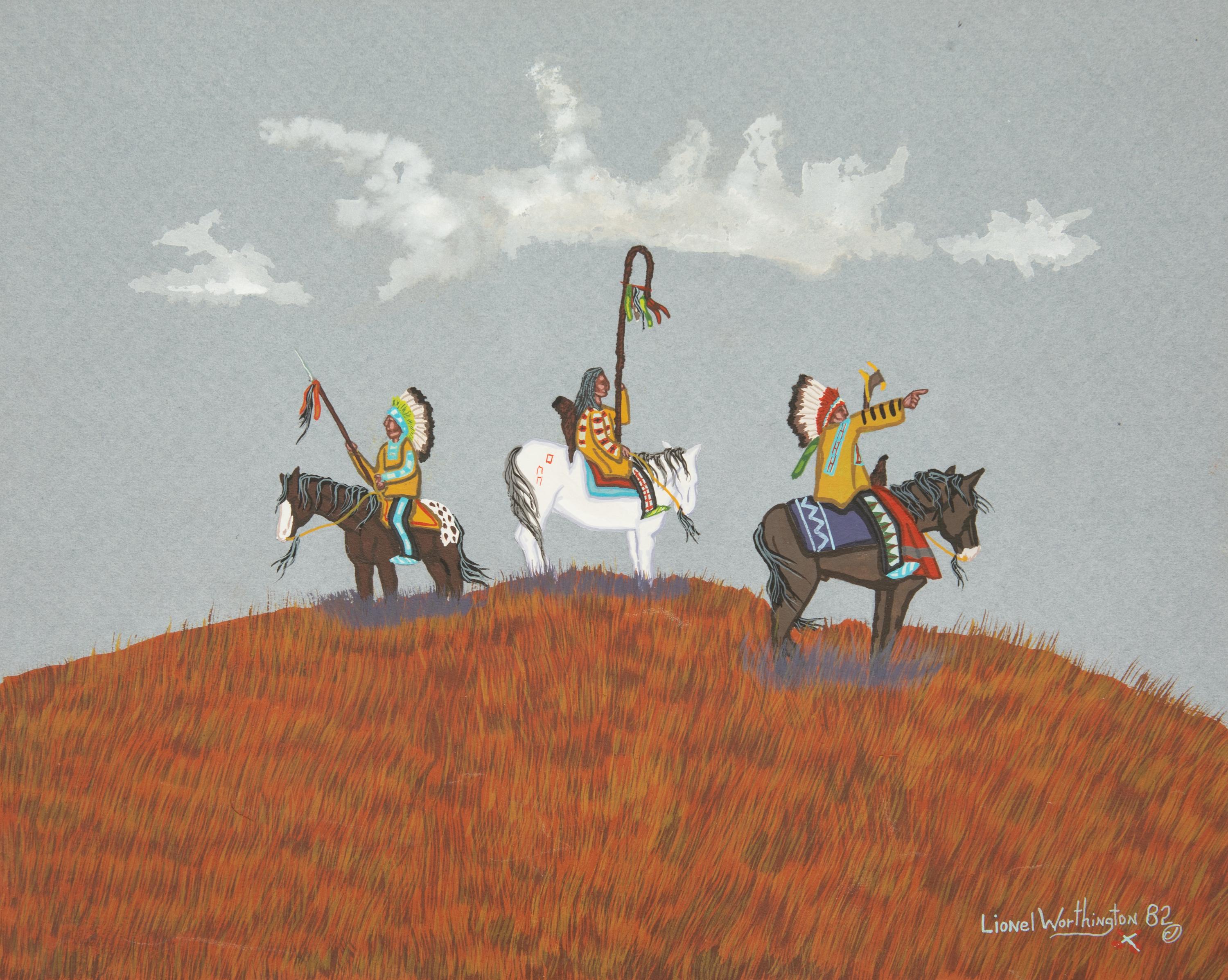 Six Works: To Catch a Pony, Warrior, Selecting Camp Site, Moving On, Winter Traveler and War Leader