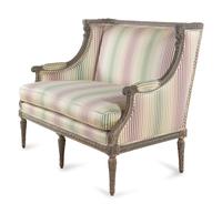 A Louis XVI Style Painted Settee