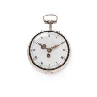 BRITISH, STERLING SILVER CALENDAR OPEN FACE POCKET WATCH
