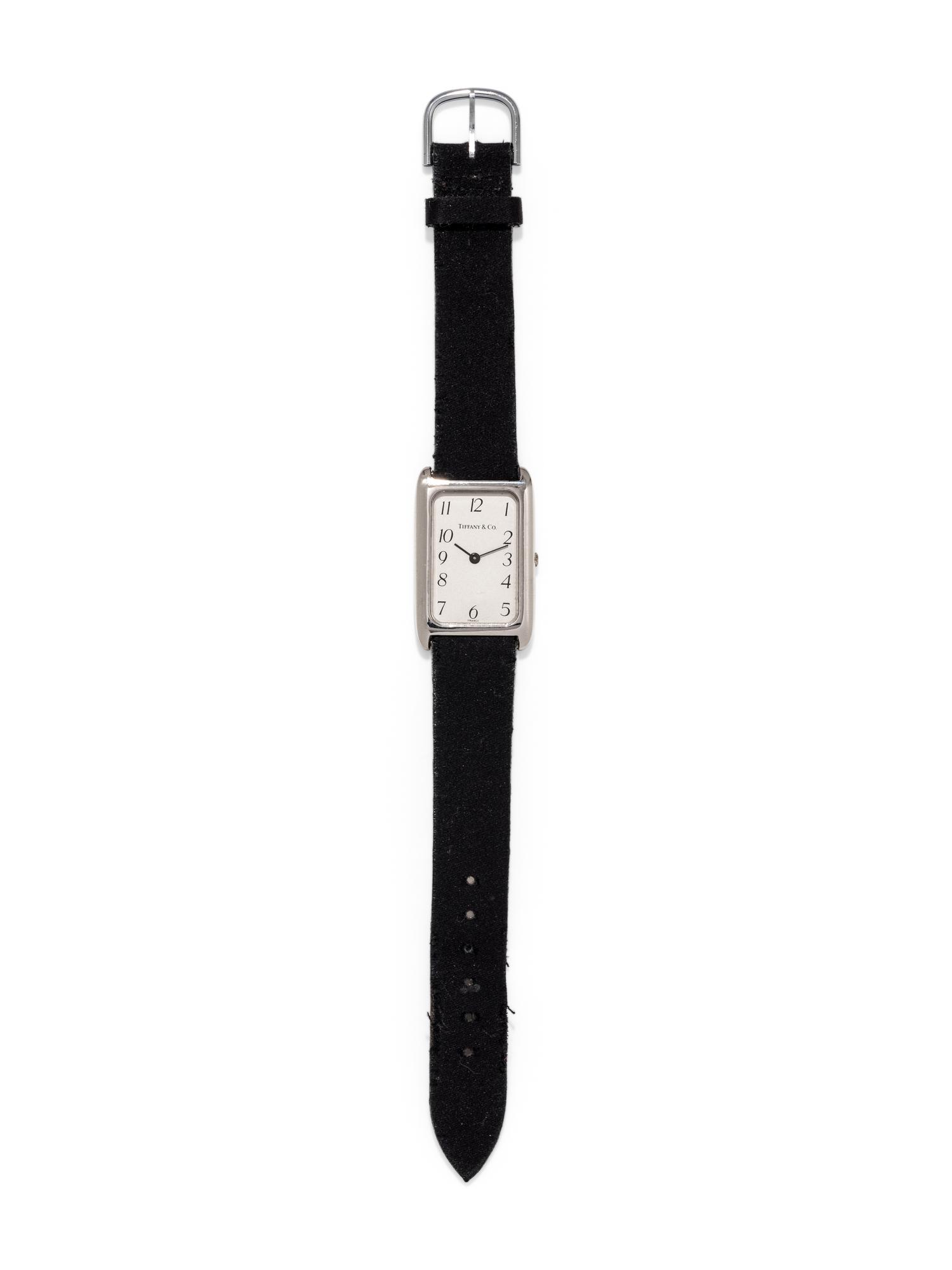 TIFFANY & CO., PLATINUM WRISTWATCH