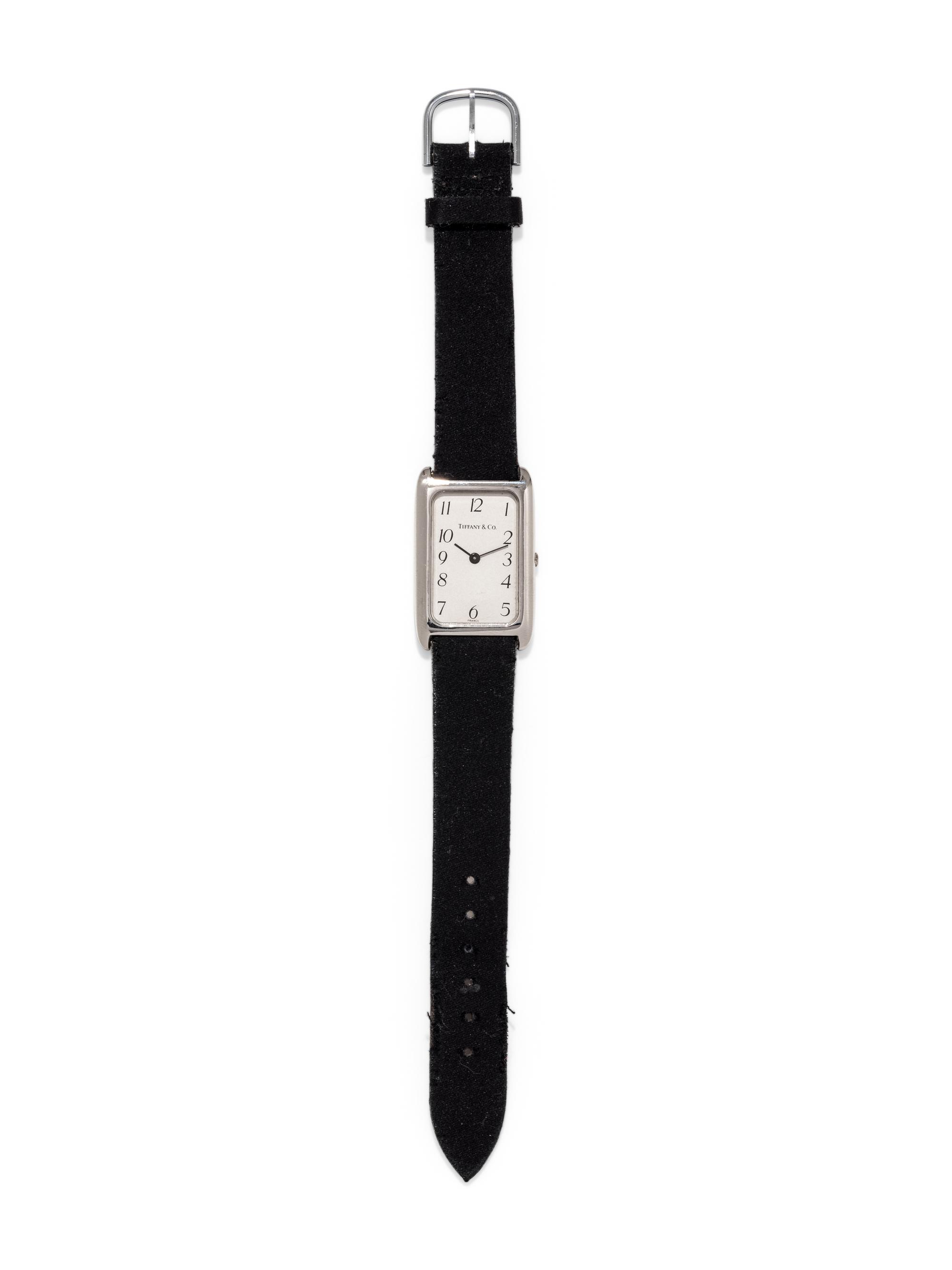 TIFFANY & CO., PLATINUM WRISTWATCH