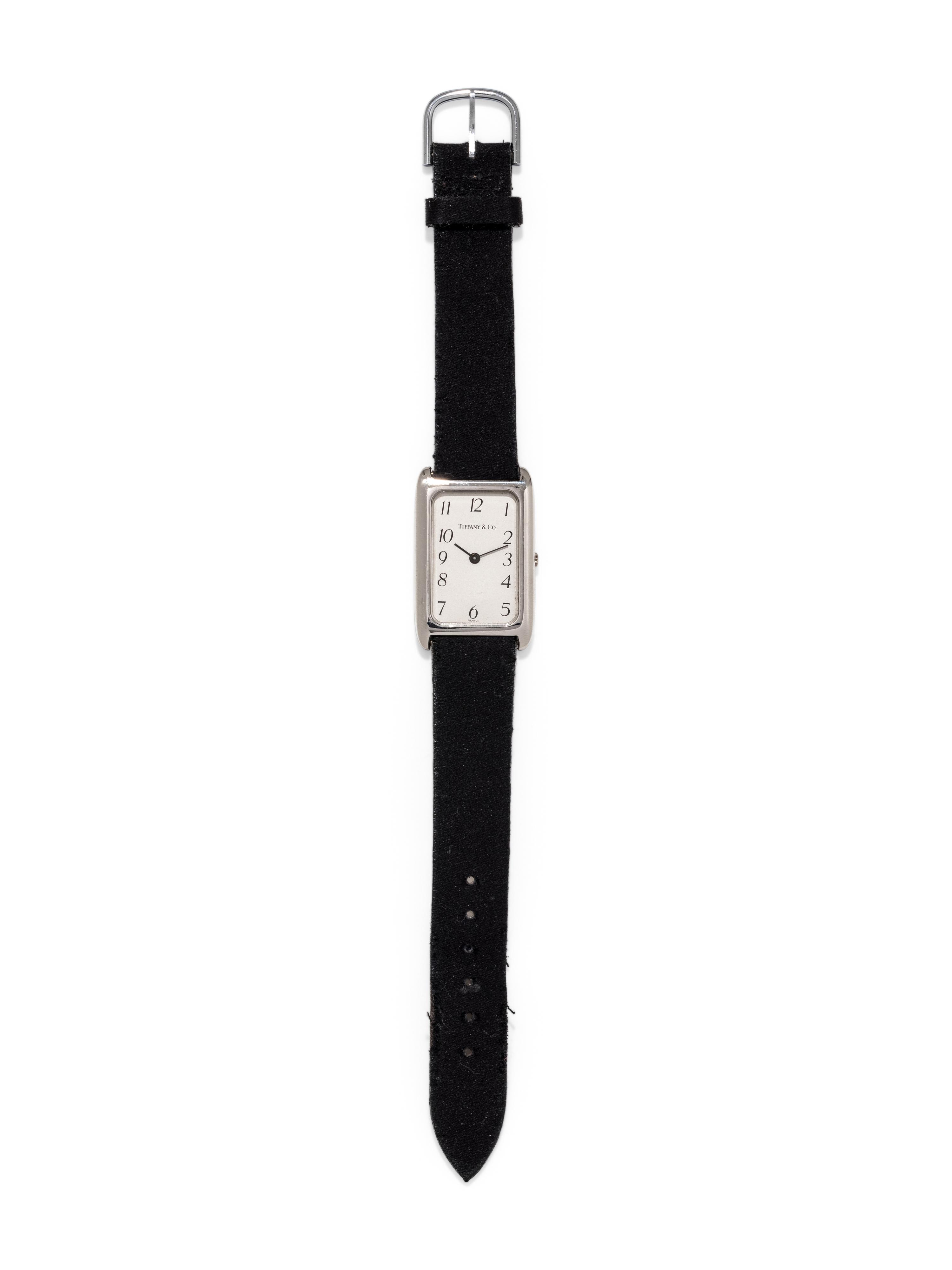 TIFFANY & CO., PLATINUM WRISTWATCH