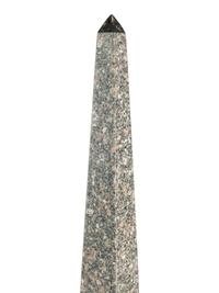 A Pair of Monumental Grand Tour Style Granite Obelisks