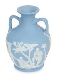 A Group of Wedgwood Blue Jasperware Articles