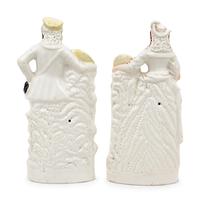 Two Staffordshire Flatback Figures