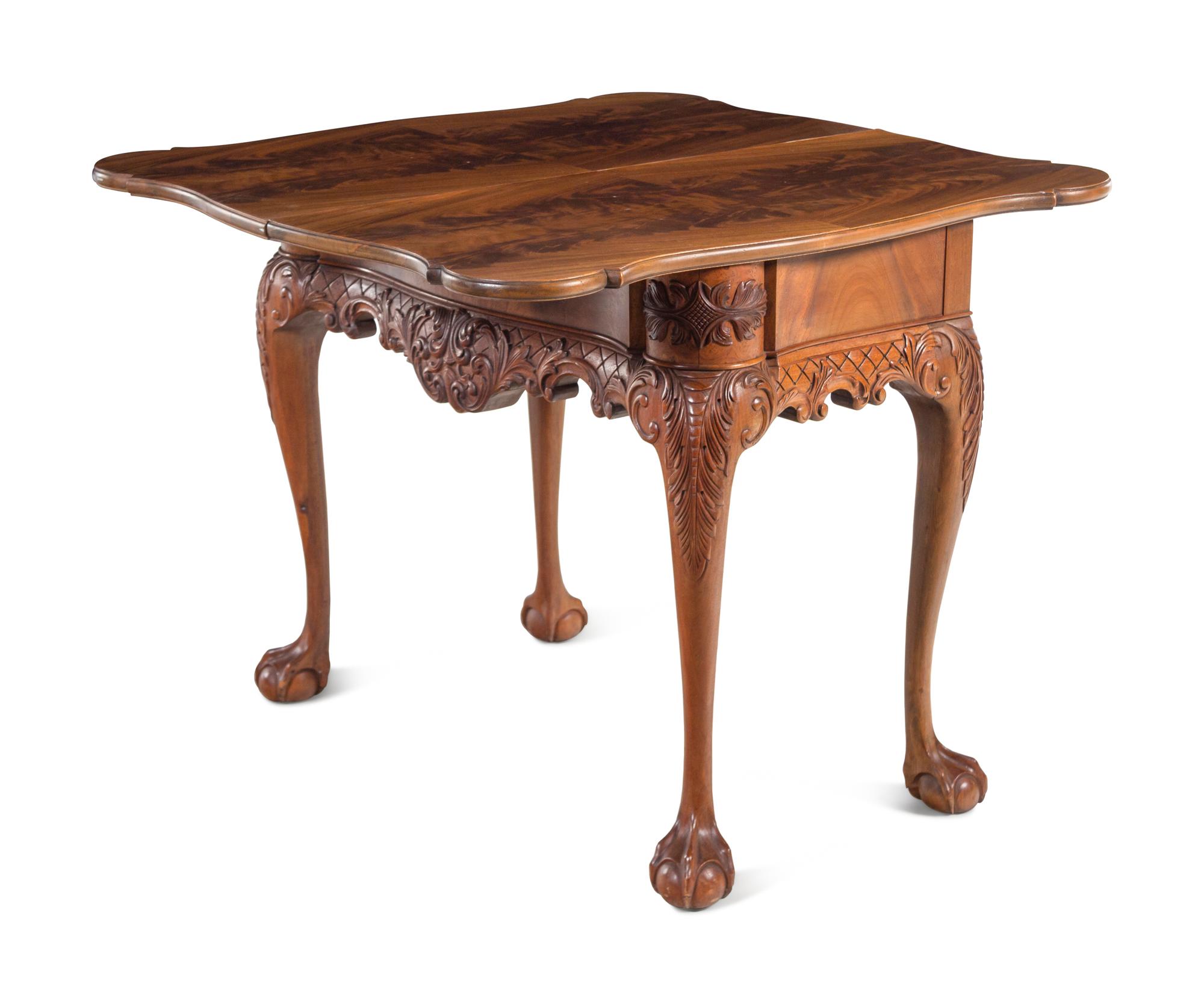 A George II Style Mahogany Flip-Top Table