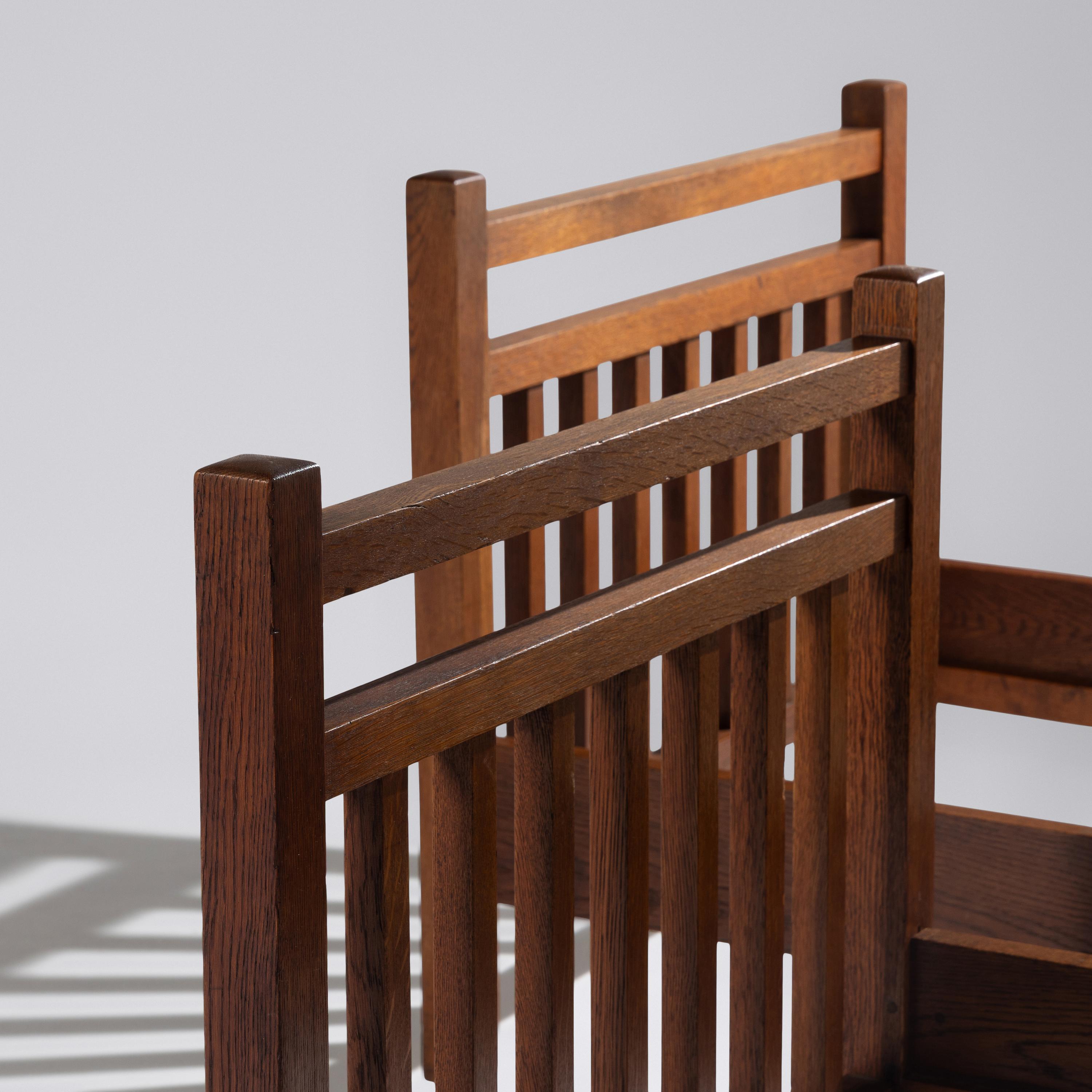Gustav Stickley (American, 1848–1952) — Pair of Beds, model no. 924, c. 1912