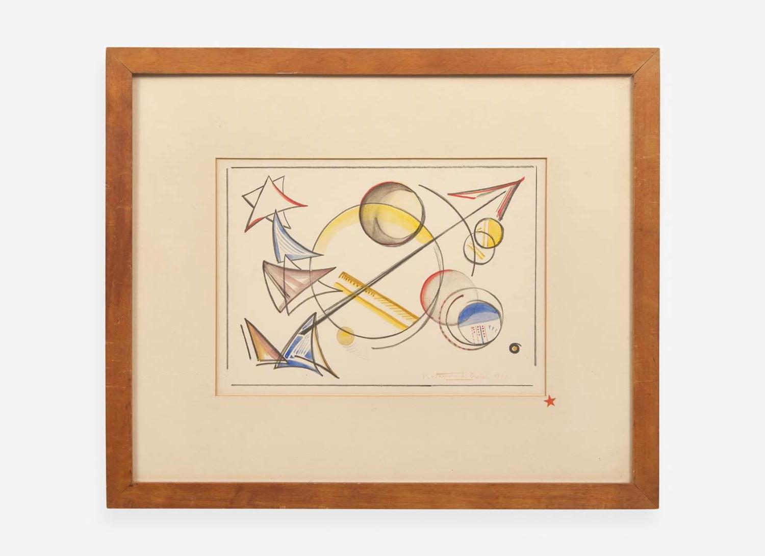 Katherine Sophie Dreier (American, 1877-1952), Three works from '1 to 40 Variations'