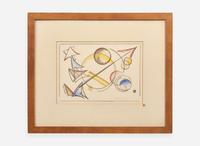 Katherine Sophie Dreier (American, 1877-1952), Three works from '1 to 40 Variations'